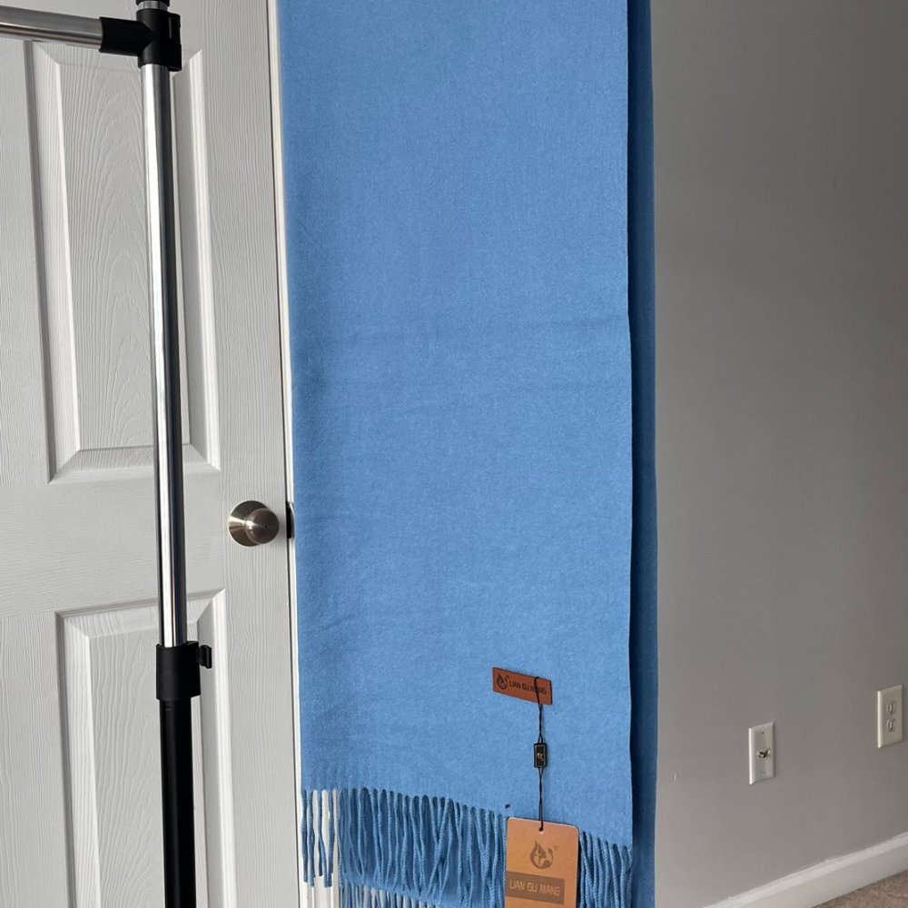 Cashmere Feel Solid Scarf, Luxurious Long Extra Large Women Men shawl